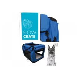 ΥΦΑΣΜΑΤΙΝΟ ΚΛΟΥΒΙ ΣΚΥΛΟΥ M-PETS FLOW CRATE 2XLARGE 91X63X63CM -Προμήθειες Για Κατοικίδια Κατάστημα πωλήσεων flow crate 3 1000x1000w
