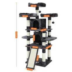 OEM Γατόδεντρο - Ονυχοδρόμιο Sweet Home 185cm -Προμήθειες Για Κατοικίδια Κατάστημα πωλήσεων gatodentro sweet home 3 1000x1000h