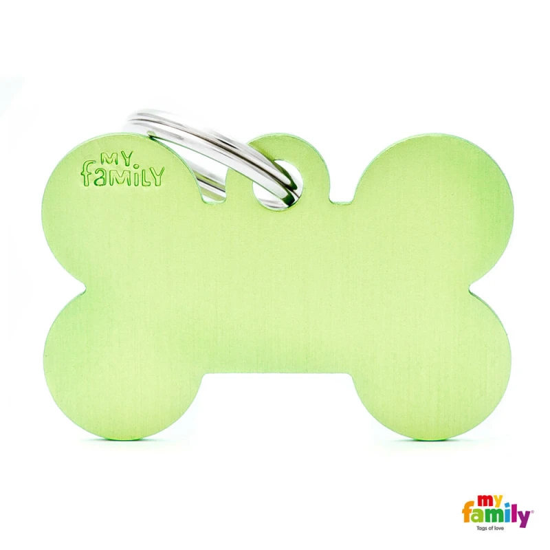 Ταυτότητα Σκύλου My Family Basic Green Bone Tag Xlarge 4,8x3,15cm 1 Ταυτότητα Σκύλου My Family Basic Green Bone Tag Xlarge 4,8x3,15cm
