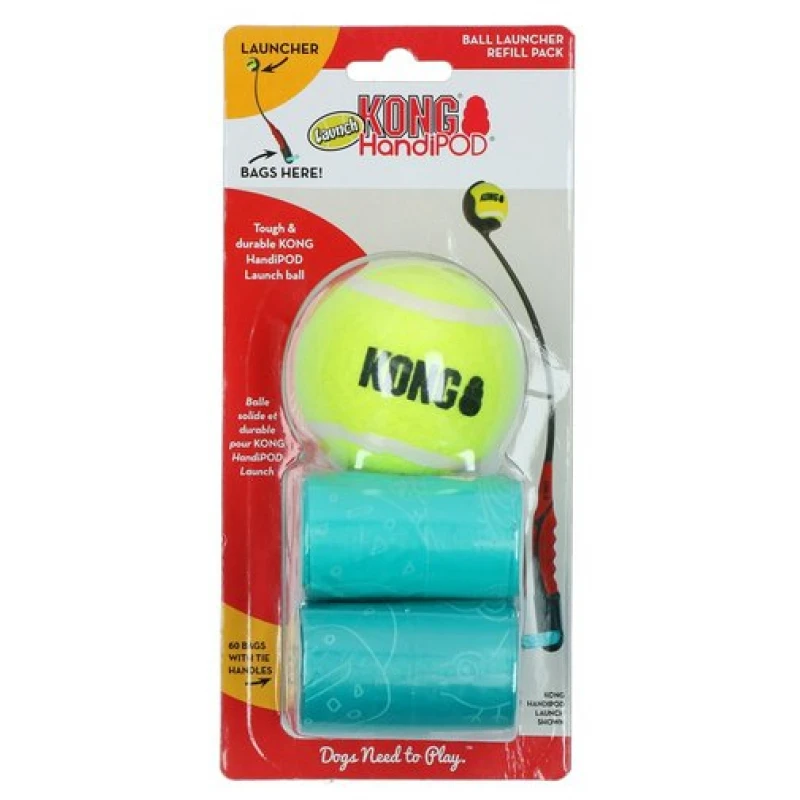 Ανταλλακτικό κιτ (1 μπαλάκι & 2 ρολάκια) για Παιχνίδι Σκύλου Kong HandiPOD Launch 1 Ανταλλακτικό κιτ (1 μπαλάκι & 2 ρολάκια) για Παιχνίδι Σκύλου Kong HandiPOD Launch