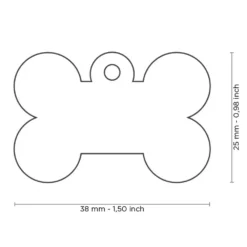 Ταυτότητα Σκύλου My Family Basic Grey Bone Tag Large 3,8x2,5cm -Προμήθειες Για Κατοικίδια Κατάστημα πωλήσεων id tag basic collection big bone grey in aluminum 1 1000x1000w