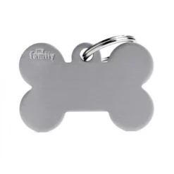 Ταυτότητα Σκύλου My Family Basic Grey Bone Tag Large 3,8x2,5cm