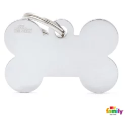 Ταυτότητα Σκύλου My Family Basic Chromed Bone Tag Xlarge 4,8x3,15cm