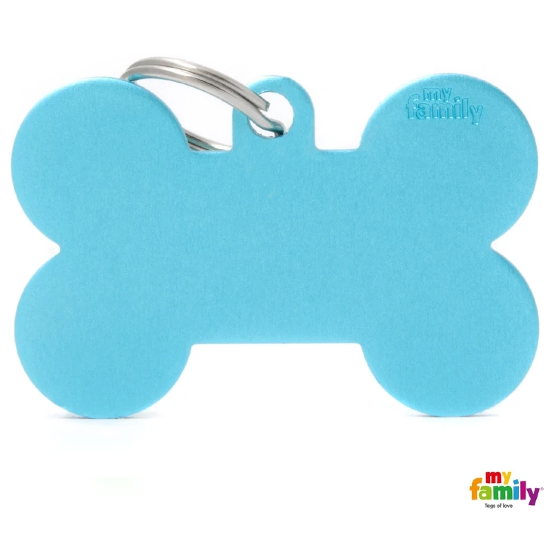 Ταυτότητα Σκύλου My Family Basic Light Blue Bone Tag Xlarge 4,8x3,15cm 1 Ταυτότητα Σκύλου My Family Basic Light Blue Bone Tag Xlarge 4,8x3,15cm