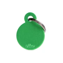 Ταυτότητα Σκύλου My Family Basic Green Round Small Tag 3x2cm