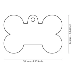 Ταυτότητα Σκύλου My Family Charms Bone Studs Large 3,8x2,4cm -Προμήθειες Για Κατοικίδια Κατάστημα πωλήσεων id tag big bone bronx studs 1 1000x1000w 2