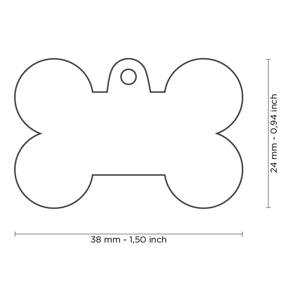 Ταυτότητα Σκύλου My Family Charms Bone Bronx Rhombus Large 3,8x2,4cm 3 Ταυτότητα Σκύλου My Family Charms Bone Bronx Rhombus Large 3,8x2,4cm - Image 3
