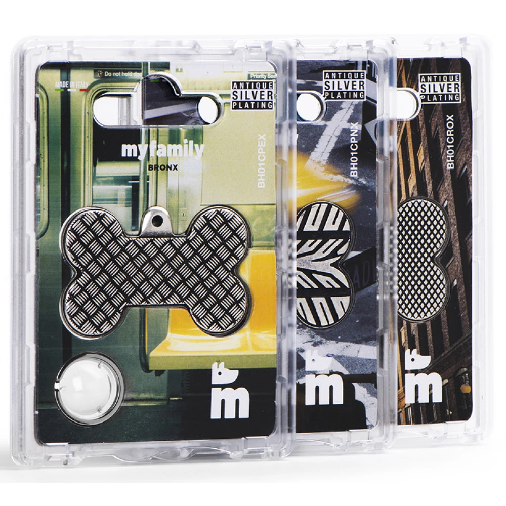 Ταυτότητα Σκύλου My Family Charms Bone Bronx Rhombus Large 3,8x2,4cm 4 Ταυτότητα Σκύλου My Family Charms Bone Bronx Rhombus Large 3,8x2,4cm - Image 4