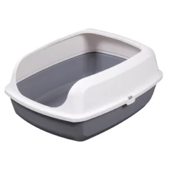 Ημίκλειστη Τουαλέτα Γάτας Cat Toilet Easy - Semi Closed M Grey 50,5x37,5x19,5cm Γκρι