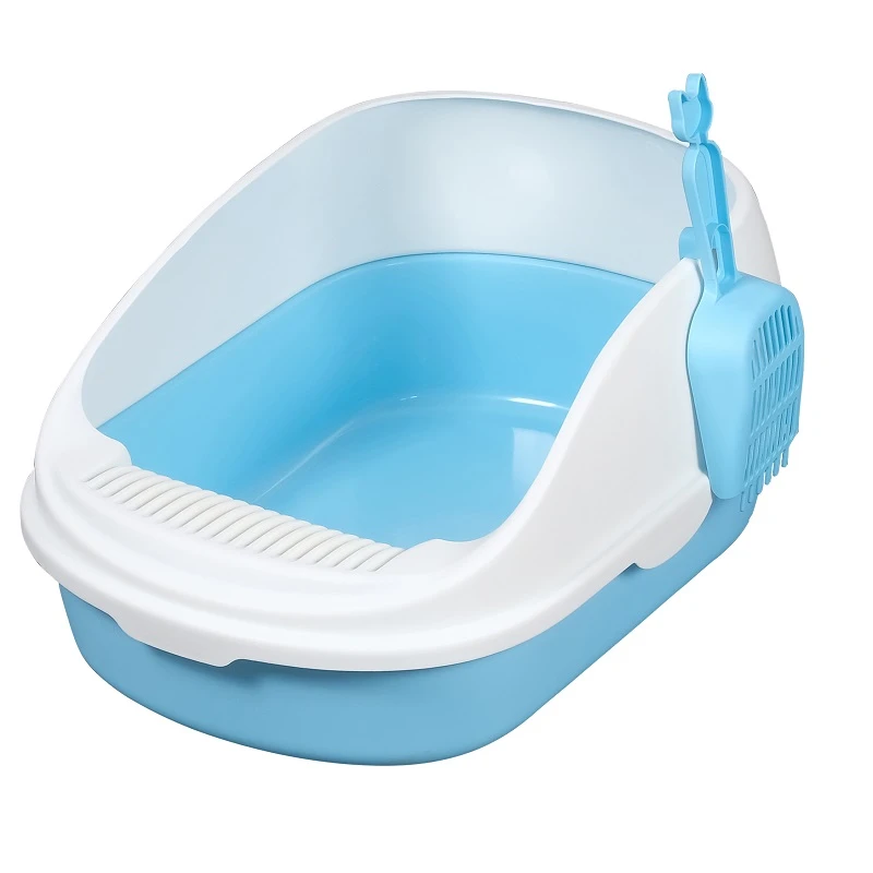 Ημίκλειστη Τουαλέτα Γάτας Cat Toilet Semi Closed With Grooves Blue 56x39x26cm Μπλε 1 Ημίκλειστη Τουαλέτα Γάτας Cat Toilet Semi Closed With Grooves Blue 56x39x26cm Μπλε