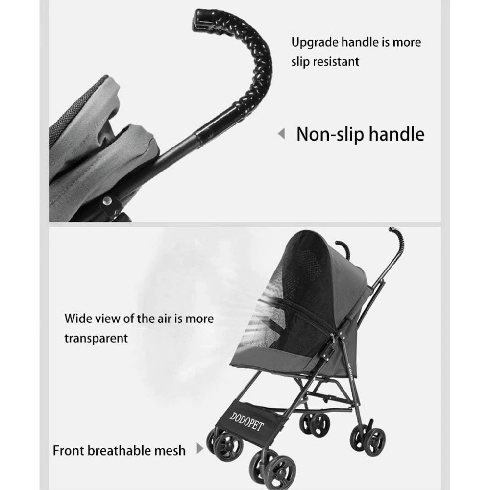 OEM Καρότσι μεταφοράς Σκύλου ή Γάτας με 4 ρόδες 40x29x53cm Πράσινο 5 OEM Καρότσι μεταφοράς Σκύλου ή Γάτας με 4 ρόδες 40x29x53cm Πράσινο - Image 5