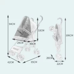 OEM Καρότσι μεταφοράς Σκύλου ή Γάτας με 4 ρόδες 40x29x53cm Μωβ -Προμήθειες Για Κατοικίδια Κατάστημα πωλήσεων karotsi metaforas skuloy i gatas me 4 rodes 40x29x53cm petshop88 5 1000x1000 3