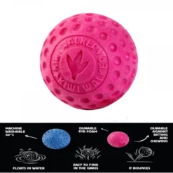 Παιχνίδι Σκύλου Kiwi Walker Lets Play Ball 9cm Pink