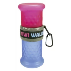 Kiwi Walker Δοχείο Ταξιδιού 2 Σε 1 Pink - Blue για Σκύλους και Γάτας