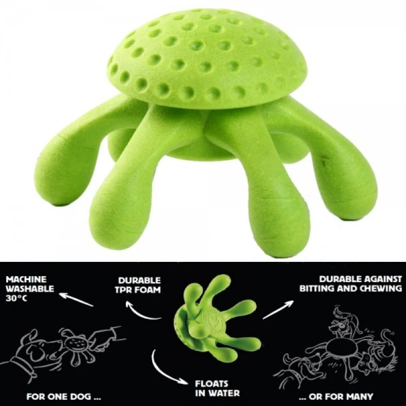 Παιχνίδι Σκύλου Kiwi Walker Lets Play Octopus 20cm Green 1 Παιχνίδι Σκύλου Kiwi Walker Lets Play Octopus 20cm Green