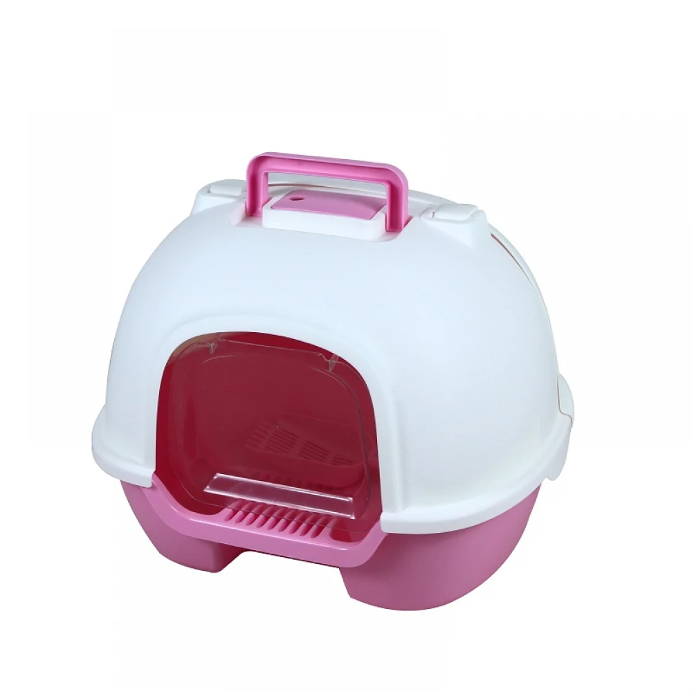 Κλειστή Τουαλέτα Γάτας Cat Toilet Box - Rear Opening With Charcoal Bag Pink 50x41x39cm Ροζ 2 Κλειστή Τουαλέτα Γάτας Cat Toilet Box - Rear Opening With Charcoal Bag Pink 50x41x39cm Ροζ - Image 2