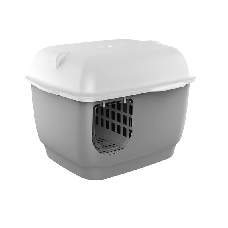 Κλειστή Τουαλέτα Γάτας Cat Toilet Box With Corridor Grey 57,5x44x44cm Γκρι 1 Κλειστή Τουαλέτα Γάτας Cat Toilet Box With Corridor Grey 57,5x44x44cm Γκρι