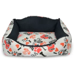 Κρεβάτι Σκύλου και Γάτας Madpet Deluxe Εκρού I Love My Dog 55x43x17cm