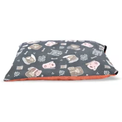 Κρεβάτι Σκύλου και Γάτας Madpet Deluxe Γκρι με Σκυλάκια 55x43x17cm -Προμήθειες Για Κατοικίδια Κατάστημα πωλήσεων krevati skuloy kai gatas madpet deluxe gkri me skylakia 55x43x17cm petshop88 3 1000x1000w 1