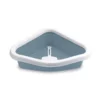 Λεκάνη Γάτας Ανοιχτή Stefanplast Sprint Corner 40x56x14h Cm με φτυαράκι Μπλε