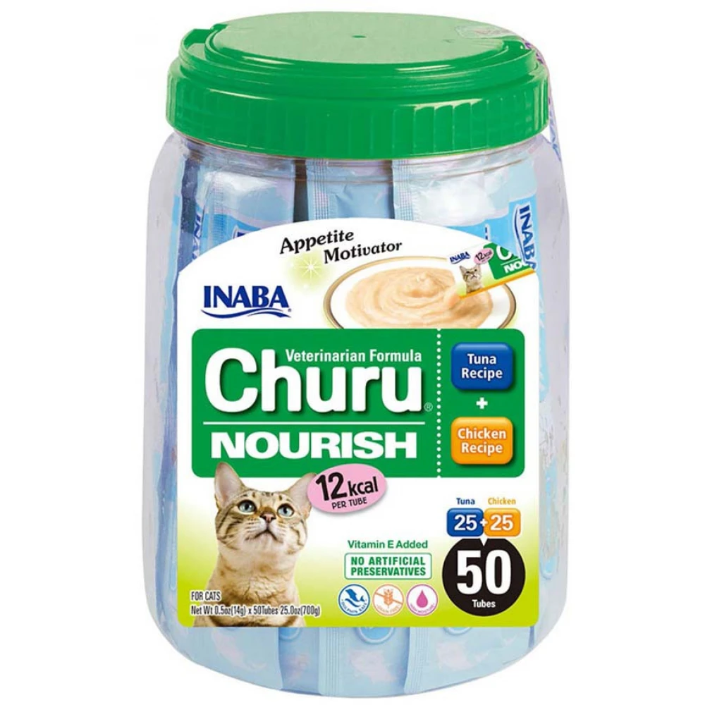 Λιχουδιές Γάτας Churu Cat Nourish Tuna & Chicken 14gr X 50 Φακελάκια με Κρέμα Τόνο & Κοτόπουλο 2 Λιχουδιές Γάτας Churu Cat Nourish Tuna & Chicken 14gr X 50 Φακελάκια με Κρέμα Τόνο & Κοτόπουλο - Image 2