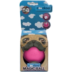 OEM Παιχνίδι Σκύλου Coockoo Magic Ball 8,6cm Ροζ