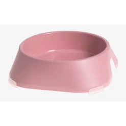 Μπολ Φαγητού και Νερού για Σκύλο και Γάτα Fiboo Pink Bowl With Rubber Bands Medium 400ml Ροζ