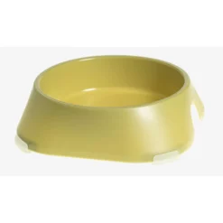 Μπολ Φαγητού και Νερού για Σκύλο και Γάτα Fiboo Yellow Bowl With Rubber Bands Medium 400ml Κίτρινο