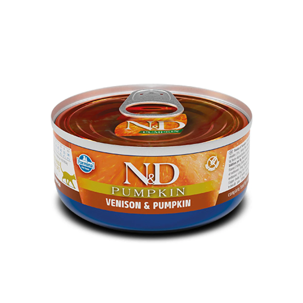 N&D Cat Venison & Pumpkin Wet Food 70gr (12τμχ) 3 N&D Cat Venison & Pumpkin Wet Food 70gr (12τμχ) - Image 3