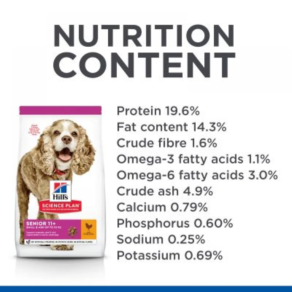 Hills Hill's Science Plan Small & Mini Senior 11+ για Σκύλους με Κοτόπουλο 1,5kg (1,2kg + 300gr Δώρο) 7 Hills Hill's Science Plan Small & Mini Senior 11+ για Σκύλους με Κοτόπουλο 1,5kg (1,2kg + 300gr Δώρο) - Image 7