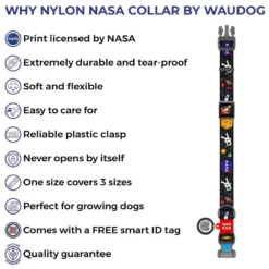 Περιλαίμιο WauDog Nasa Plastic 2x24-40cm με SmartID 15 Περιλαίμιο WauDog Nasa Plastic 2x24-40cm με SmartID -Προμήθειες Για Κατοικίδια Κατάστημα πωλήσεων nylon nasa collar 1000x1000 1