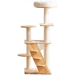 Ονυχοδρόμιο για Γάτες Pet Interest Cat Playground Woody "Clear" 48x48x130cm