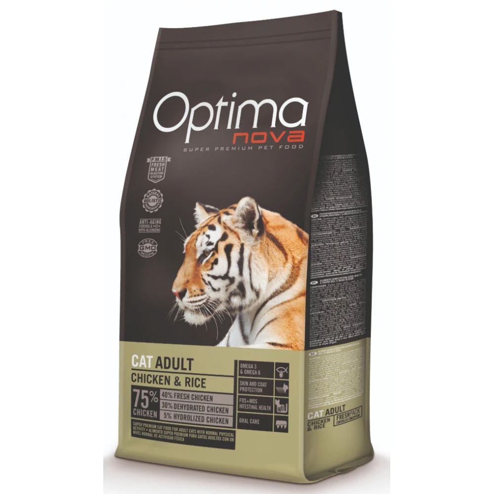 Optimanova Cat Adult Chicken & Rice 2kg 2 Optimanova Cat Adult Chicken & Rice 2kg - Image 2