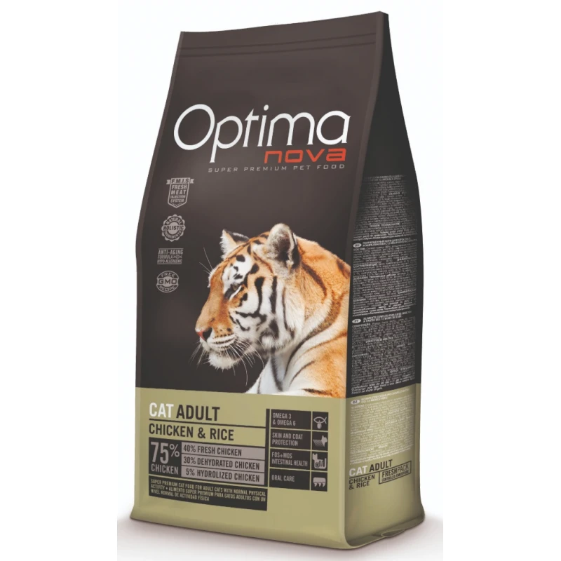 Optimanova Cat Adult Chicken & Rice 2kg 1 Optimanova Cat Adult Chicken & Rice 2kg