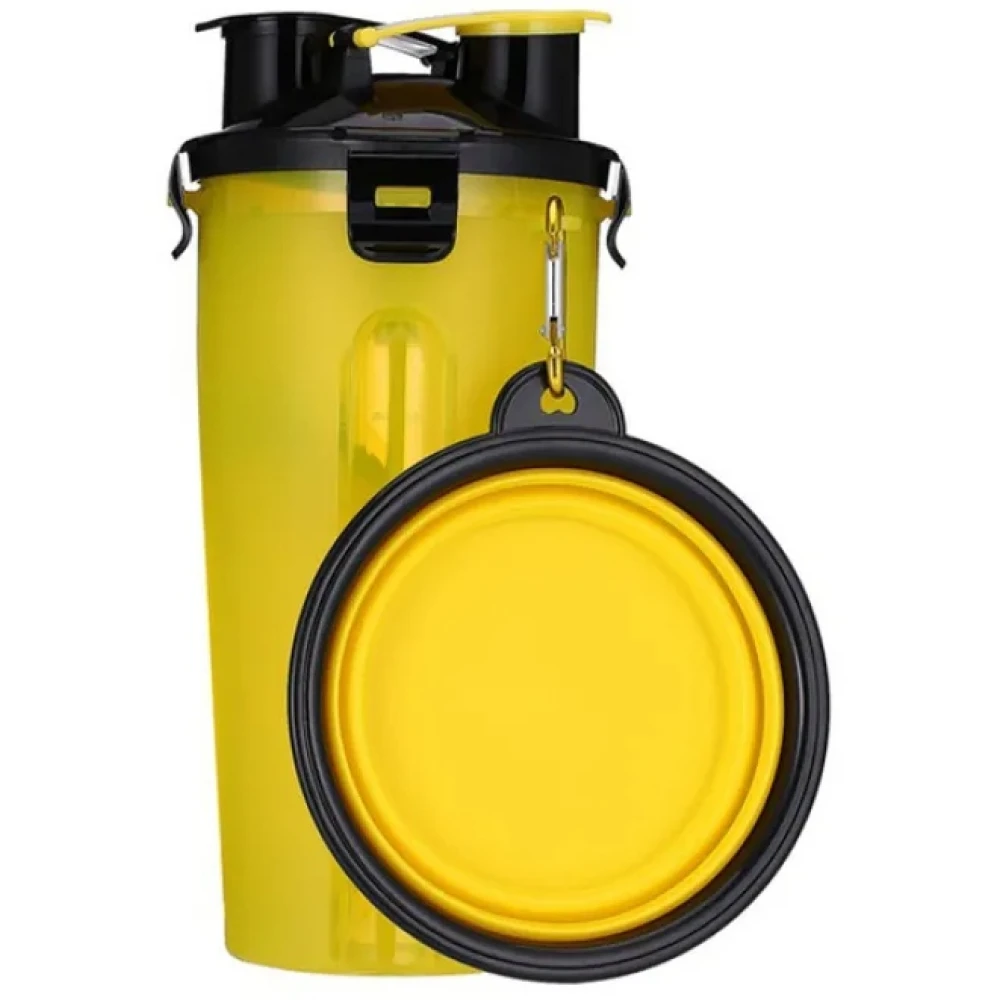Παγούρι & Πτυσσόμενο Πιάτο για Σκύλους & Γάτες Denik Pets Water Bottle Κίτρινο 350ml 2 Παγούρι & Πτυσσόμενο Πιάτο για Σκύλους & Γάτες Denik Pets Water Bottle Κίτρινο 350ml - Image 2