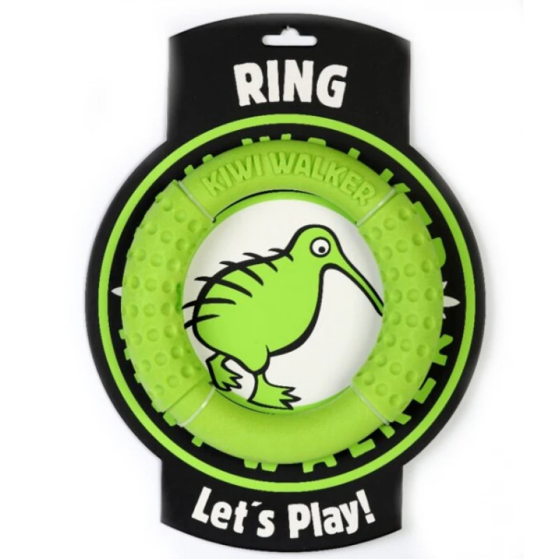Παιχνίδι σκύλου Kiwi Walker Lets Play Ring Maxi 18cm Πράσινο 1 Παιχνίδι σκύλου Kiwi Walker Lets Play Ring Maxi 18cm Πράσινο