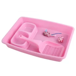 Pawise Τουαλέτα Γάτας - Starter Kit Kitten Pink 36,5x27x6,5cm