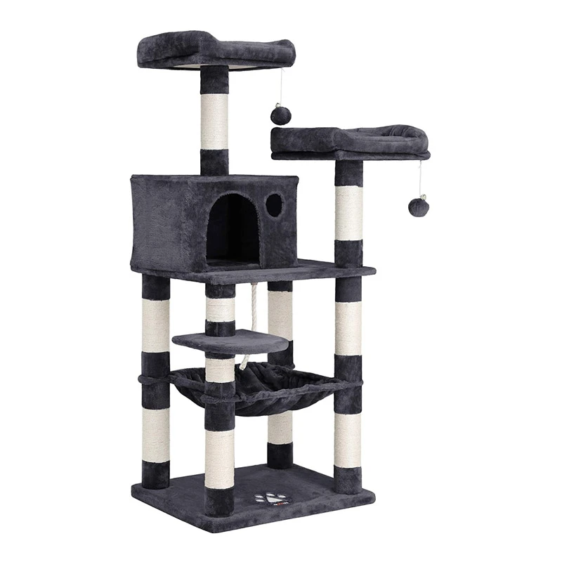 OEM Γατόδεντρο - Ονυχοδρόμιο Cat Cave 143cm Smoky Grey 1 OEM Γατόδεντρο - Ονυχοδρόμιο Cat Cave 143cm Smoky Grey