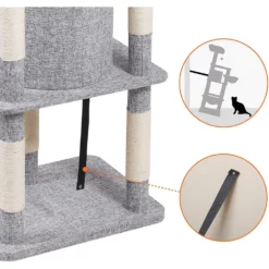 OEM Γατόδεντρο - Ονυχοδρόμιο Feandrea Forest 136cm 13 OEM Γατόδεντρο - Ονυχοδρόμιο Feandrea Forest 136cm -Προμήθειες Για Κατοικίδια Κατάστημα πωλήσεων pct64w4 1000x1000w