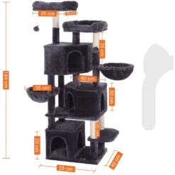 OEM Γατόδεντρο - Ονυχοδρόμιο Feandrea Park Dark Grey 164cm -Προμήθειες Για Κατοικίδια Κατάστημα πωλήσεων pct98g6 1000x1000h