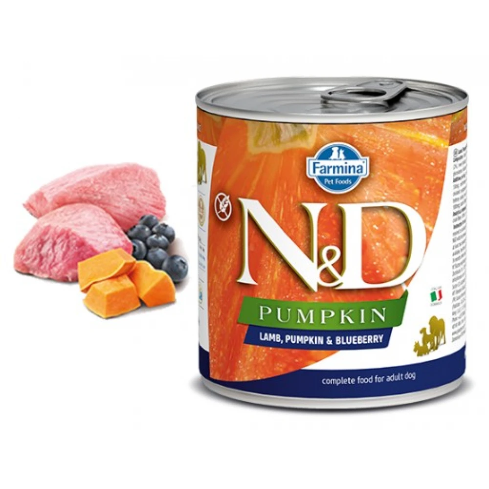 N&D Pumpkin Wet Lamb & Blueberry 285gr 6τμχ 2 N&D Pumpkin Wet Lamb & Blueberry 285gr 6τμχ - Image 2