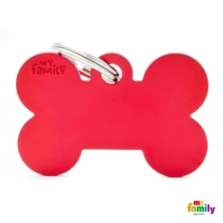 Ταυτότητα Σκύλου My Family Basic Red Bone Tag Large 4x2cm