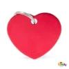 Ταυτότητα Σκύλου My Family Basic Red Heart Large Tag 4x2cm