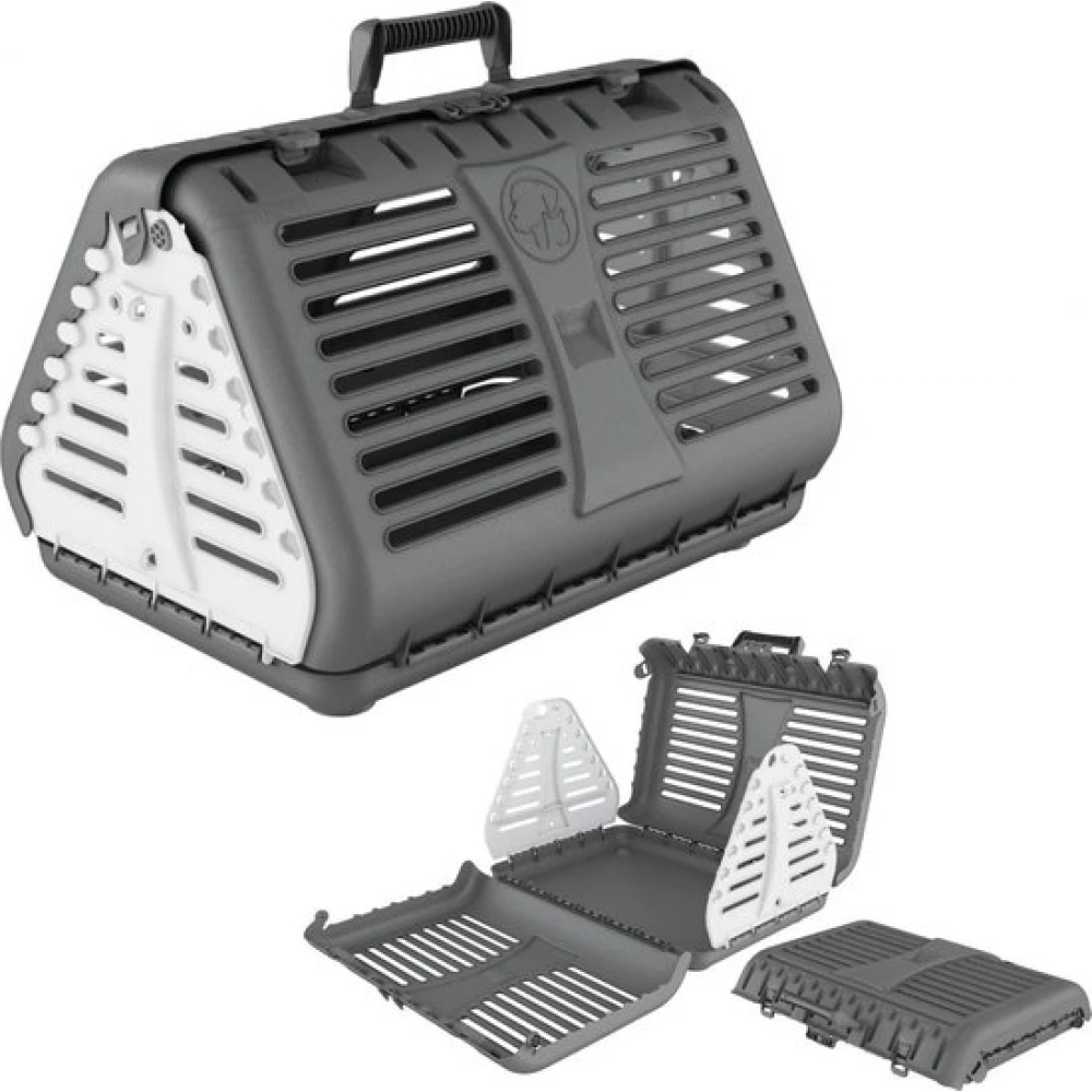 Κλουβί μεταφοράς Rotho MyPet Toby 42x53x40cm Γκρι ανοιχτό 3 Κλουβί μεταφοράς Rotho MyPet Toby 42x53x40cm Γκρι ανοιχτό - Image 3