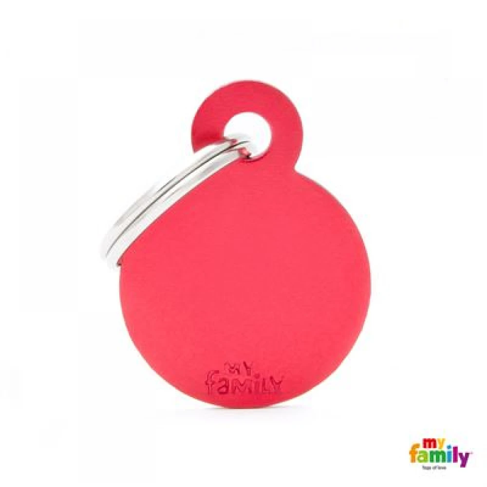 Ταυτότητα Σκύλου My Family Basic Red Round Small Tag 3x2cm 2 Ταυτότητα Σκύλου My Family Basic Red Round Small Tag 3x2cm - Image 2