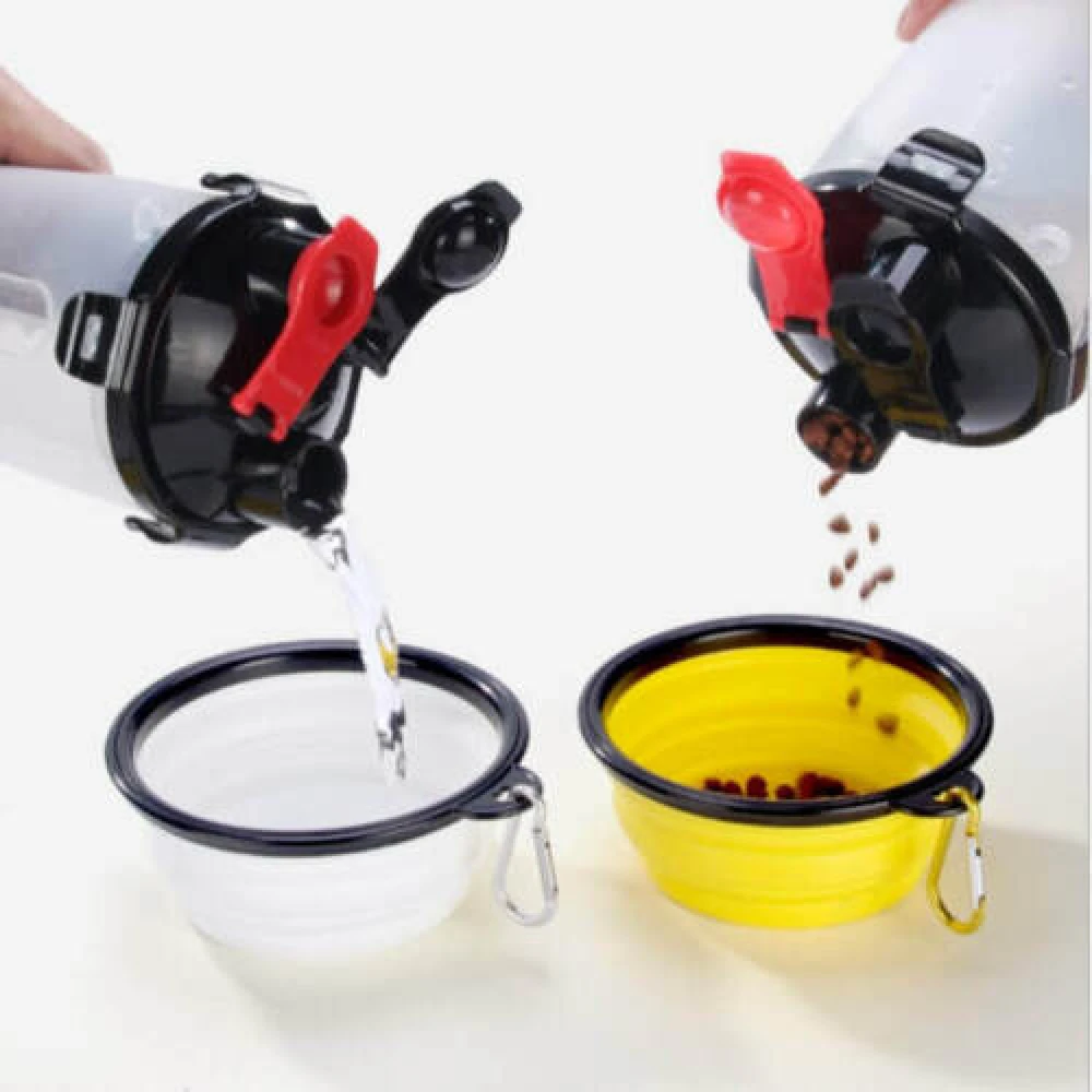 Παγούρι & Πτυσσόμενο Πιάτο για Σκύλους & Γάτες Denik Pets Water Bottle Άσπρο 350ml 3 Παγούρι & Πτυσσόμενο Πιάτο για Σκύλους & Γάτες Denik Pets Water Bottle Άσπρο 350ml - Image 3