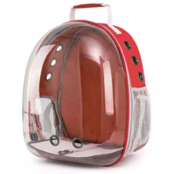 Τσάντα Μεταφοράς Σκύλου & Γάτας Denik Pets Bubble Backpack Astronaut 33x25x43cm Κόκκινο