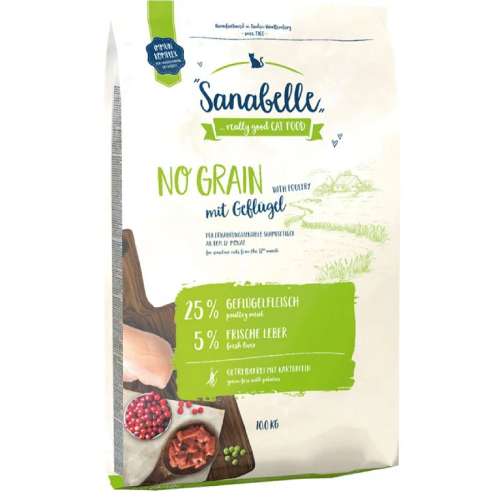 Sanabelle Adult No Grain Poultry (με Πουλερικά) 10kg 2 Sanabelle Adult No Grain Poultry (με Πουλερικά) 10kg - Image 2