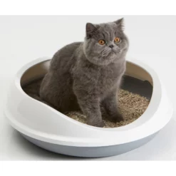 Λεκάνη Γάτας Ανοιχτή Savic FIgaro 55x48,5x15,5cm Γκρι - Λευκό -Προμήθειες Για Κατοικίδια Κατάστημα πωλήσεων savic figaro 1000x1000w