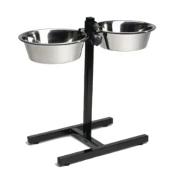 OEM Σετ Ανοξείδωτα Μπολ D&H Με Πτυσσόμενη Βάση για Μικρόσωμα & Μεσαία Σκυλιά 20cm